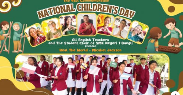 SMK Negeri 1 Bangli Mengucapkan Selamat Hari Anak Nasional ke-41